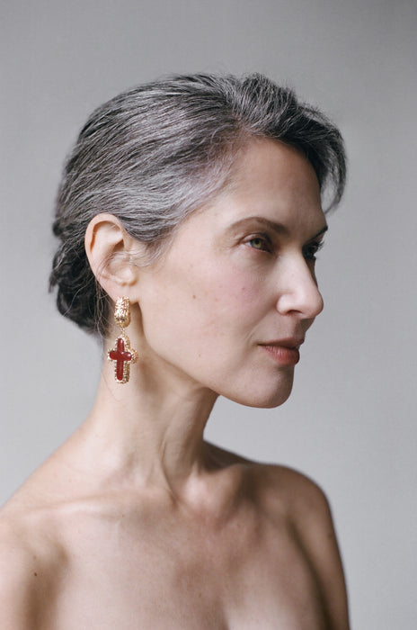 Carmine Earrings
