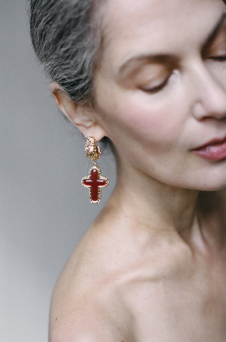 Carmine Earrings