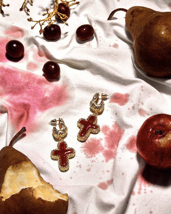 Carmine Earrings
