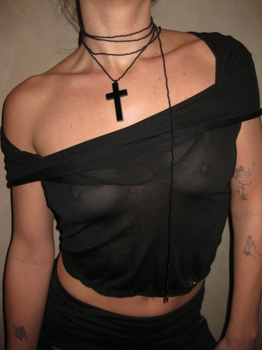 Onyx Wrap Necklace