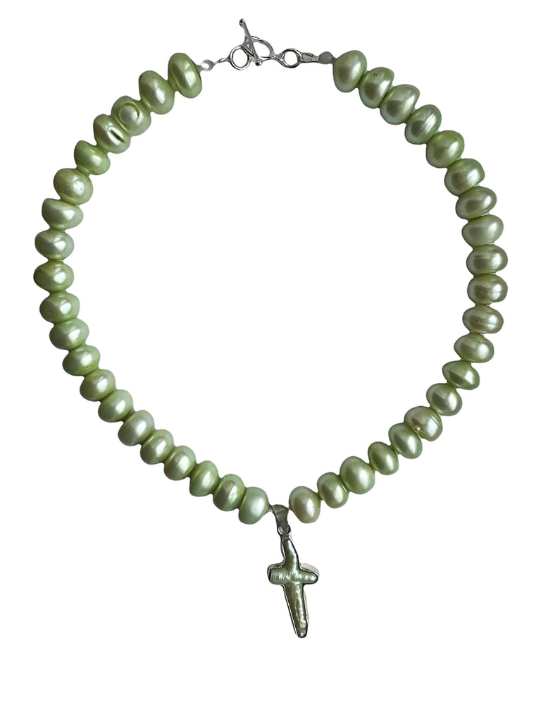 Green Bruce Necklace – Mudd Pearl